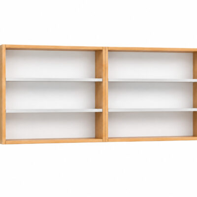 Wall-mounted gym cabinets for nutrition products and supplements - set of 2